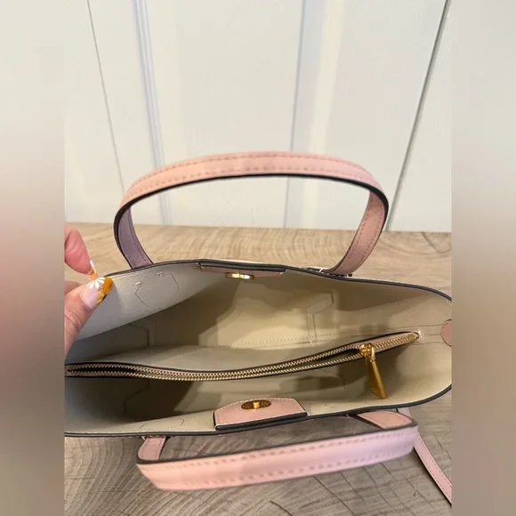 Kate Spade Pink Leather MED Crossbody Tote Bag Great Condition - Picture 4 of 4